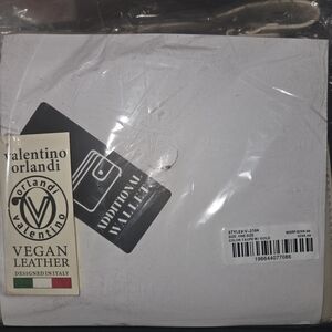 Valentino Orlandi Cream Leather Wallet